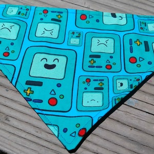 BMO Adventure Time Reversible over the collar dog Bandana jake finn