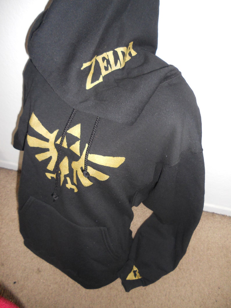 BLACK Legend of Zelda pullover hoodie adult PREORDER image 1