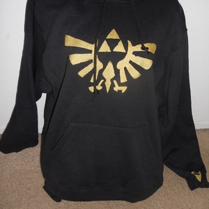 BLACK Legend of Zelda pullover hoodie adult PREORDER image 3