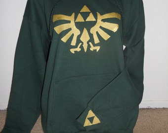 back for LIMITED TIME green Legend of Zelda pullover hoodie adult