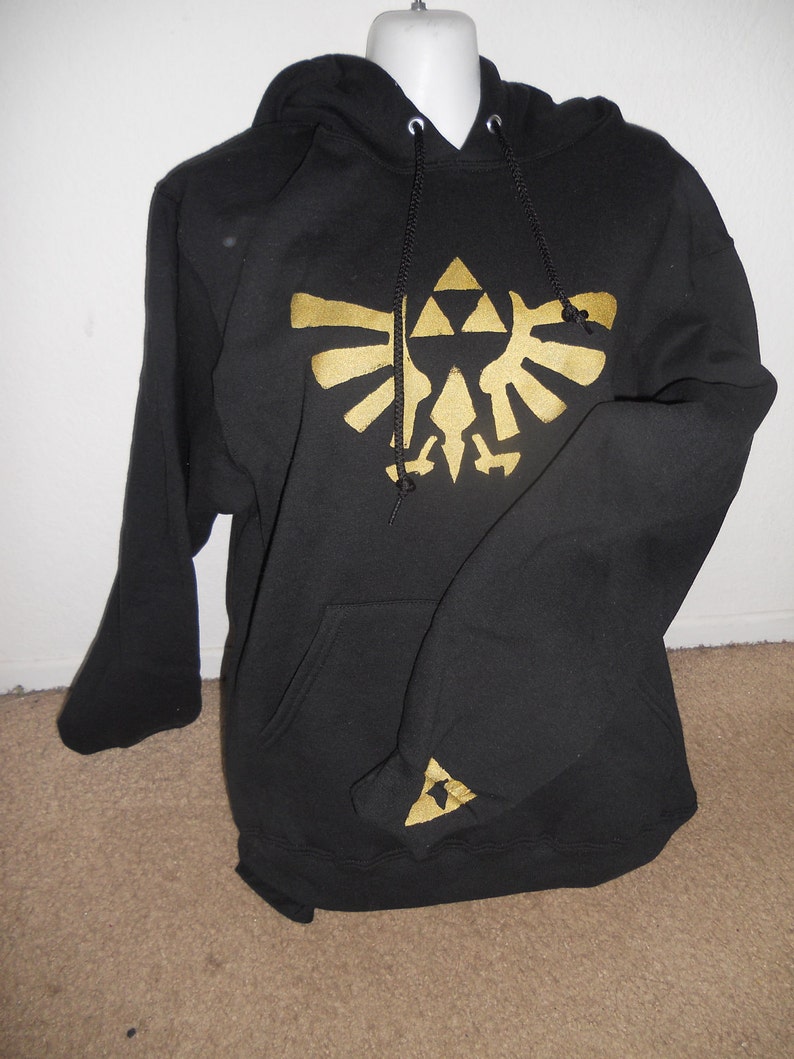 BLACK Legend of Zelda pullover hoodie adult PREORDER image 2