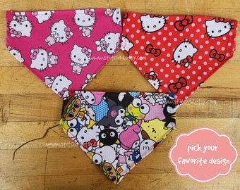 Kitty cute pastel cute kawaii over the collar dog bandana hair bows