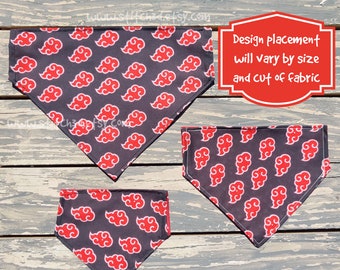 Anime over the collar dog reversible bandana cat scarf
