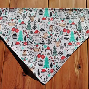 Kawaii Christmas cute overload Over the collar Dog Bandana pet cat xmas image 3