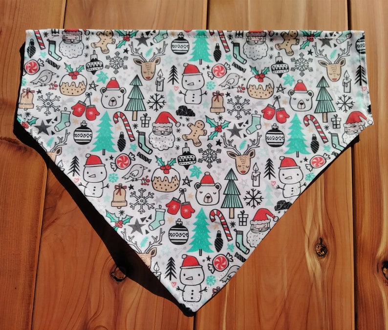 Kawaii Christmas cute overload Over the collar Dog Bandana pet cat xmas image 3