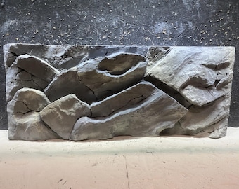 A27 Slim - Layered Stone Effect - 3D Aquarium Background for 75 & 90 Gallon Tanks