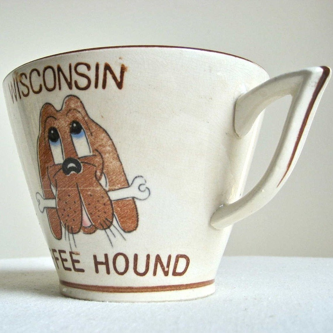 Vintage Wisconsin Coffee Hound Mug Etsy