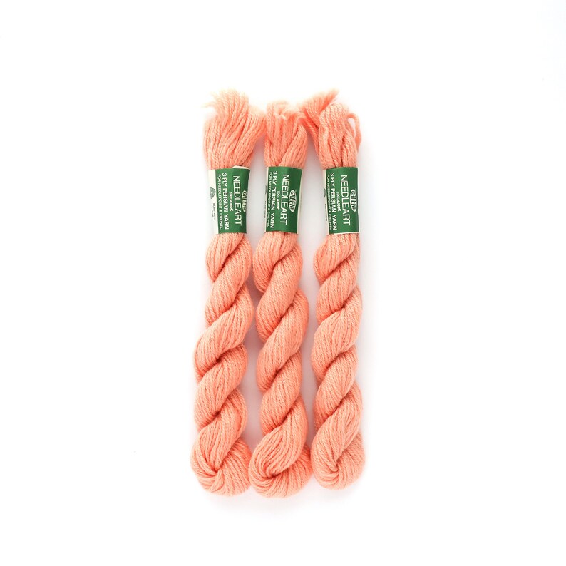 Download Three 40 Yard Skeins Wool Persian Yarn Needlepoint Yarn | Etsy