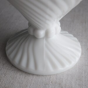 Westmoreland Ball and Swirl Milk Glass Covered Candy Dish White Glass 1960s image 6