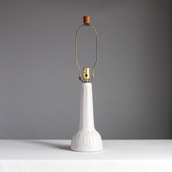 A Martz Black Glazed Ceramic Lamp of Unusual Size A Martz Black Glazed Ceramic Lamp of Unusual Size