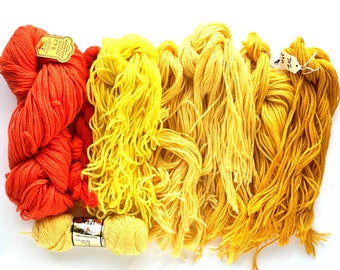 Paternayan Persian Wool Yarn for Needlepoint - Orange Butterscotch Yellow 700 822 - 14.6 ounces