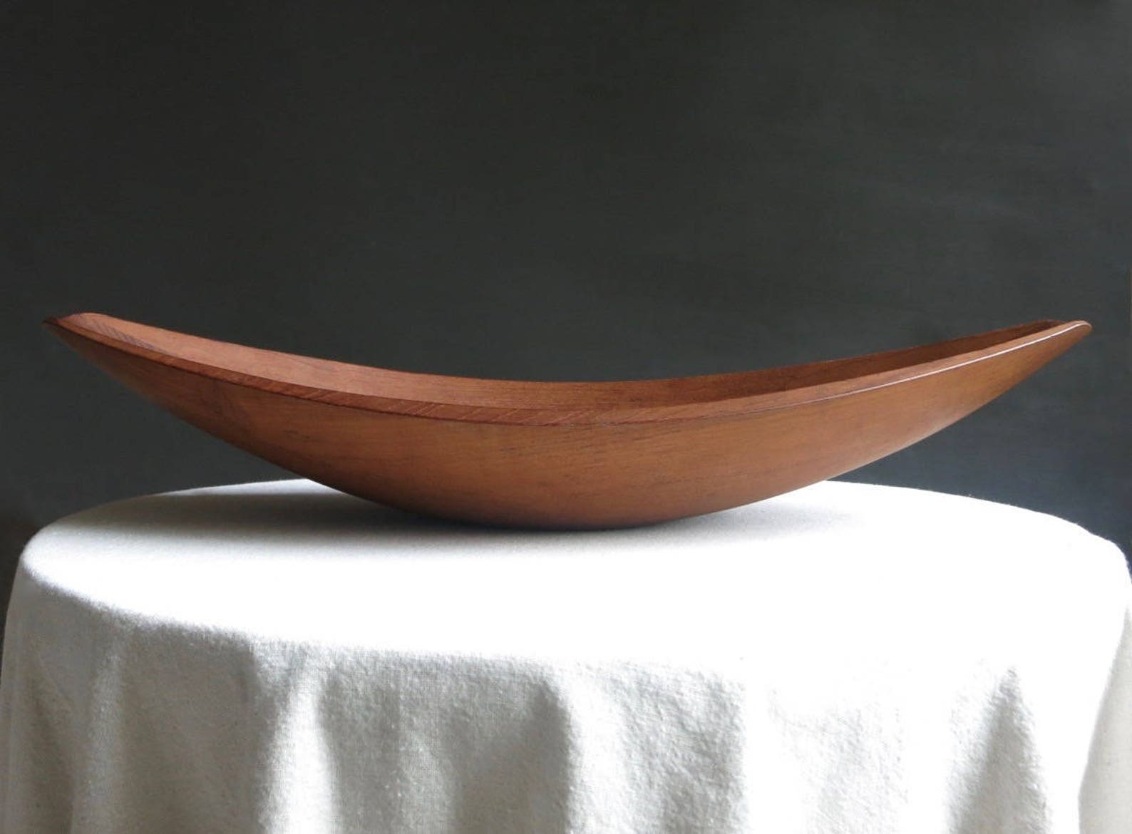 Vintage Dansk Teak Canoe Bowl by Jens Quistgaard IHQ Danish Etsy