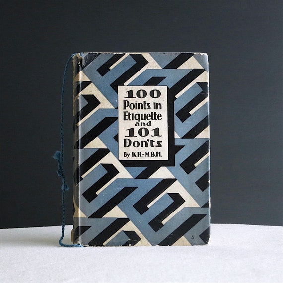 Vintage Etiquette Book 100 Points In Etiquette And 101 Etsy Vintage Etiquette Book 100 Points In Etiquette And 101 Etsy
