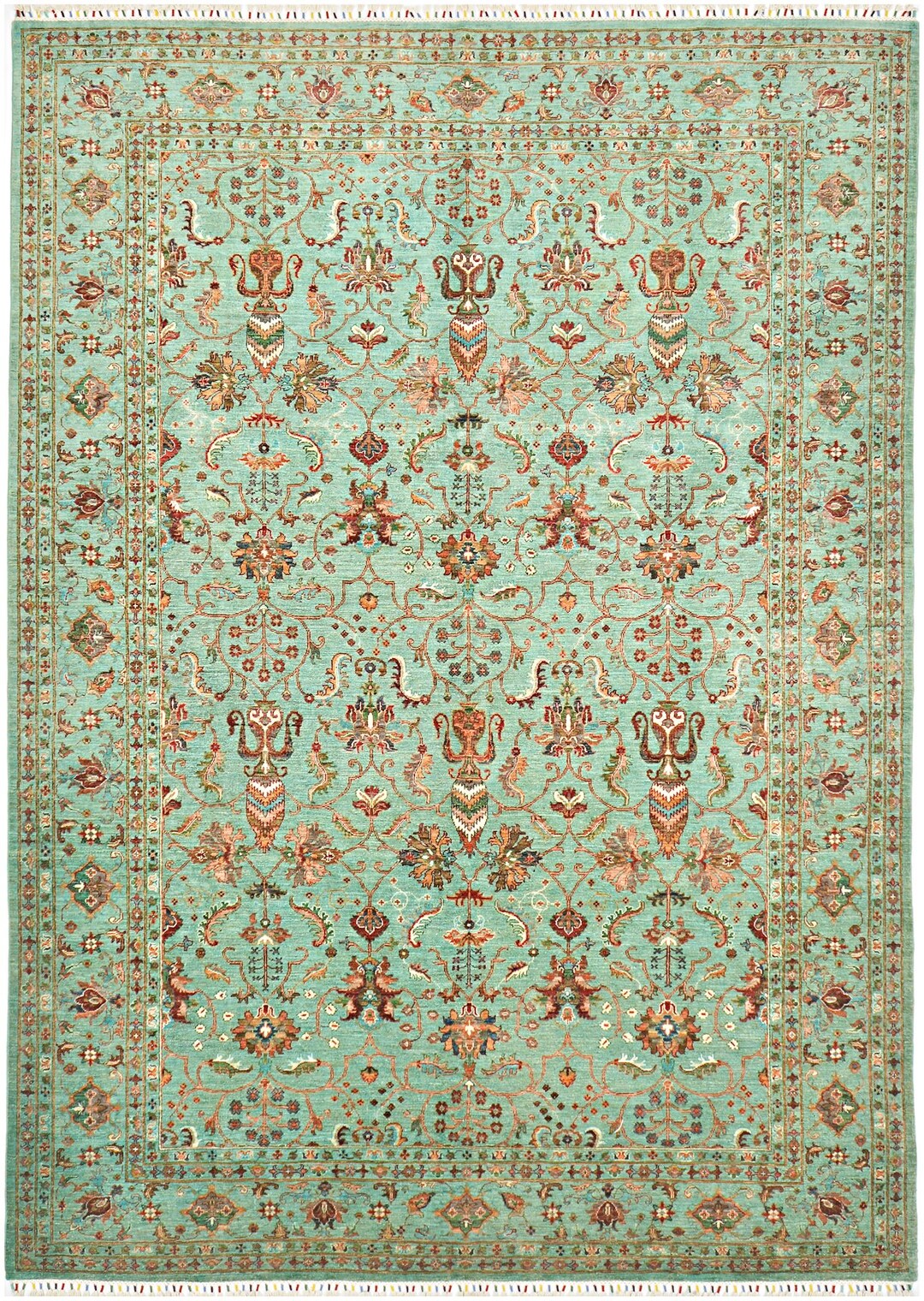 12x9 Afghan Sultani Rug: Handwoven Tribal Wool Carpet, Vintage Style - Etsy