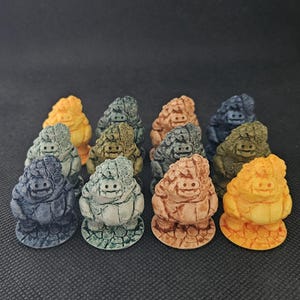 Scorling - Minor Scoria Stone Golem | Young Elemental Mini | Cute Stone Construct | DnD | Tabletop | RPG