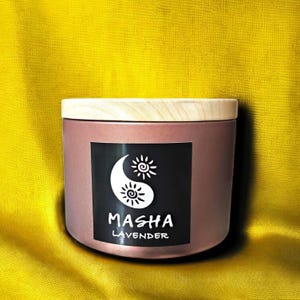 Lavender Soy Candle – Rose Gold Tin – Relaxing Aromatherapy Gift – Sleep & Stress Relief – Handmade in UK – Vegan Candle