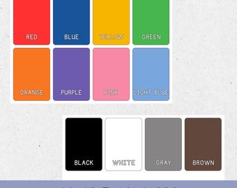 12 Color Cards, Montessori Flashcards, Pre-School Cards, Educational Printable Cards, Color Flashcards For Kids, Instant Download