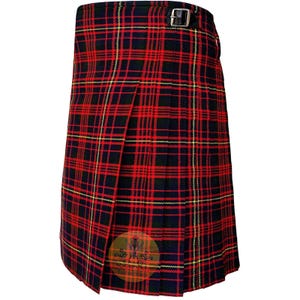 Cameron of Erracht Modern Tartan Kilt for Men 8 Yard Scottish Highlander Traditional Custom Size Acrylic Wool 16-oz Kilt For Sale