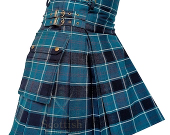 Kilt da uomo in tartan della Marina Militare degli Stati Uniti – Abito da orgoglio militare delle Highlands scozzesi – Abbigliamento da festival e da matrimonio