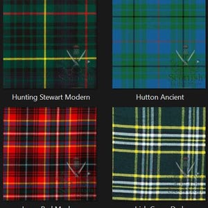 Hunting Stewart Modern Tartan Great Kilt - Hutton Ancient Great Kilt - Innes Red Modern Great Kilt - Irish Green Dark Tartan Great Kilt