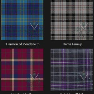 Harmon of Plenderleith Great Kilt - Harris Family Great Kilt - Heather MacRae Great Kilt - Hebridean Thistle Tartan Great Kilt For Men