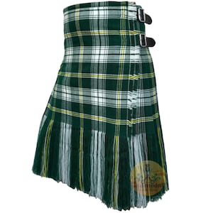 St. Patrick Irish Tartan Kilt: 8 Yard Acrylic Wool Highland Kilt