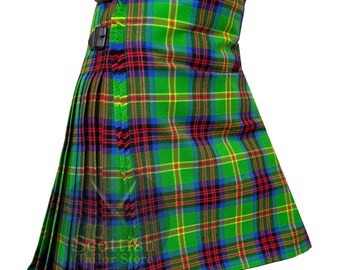 Clan Connolly Hunting Tartan Kilt: 8 Yard Heavyweight Acrylic, Custom Size