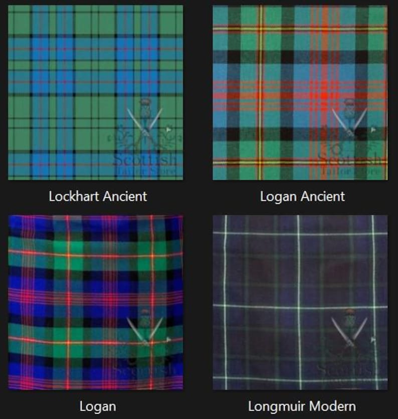Lockhart Ancient Tartan Great Kilt - Logan Ancient Tartan Great Kilt - Logan Tartan Great Kilt - Longmuir Modern Tartan Great Kilt For Men