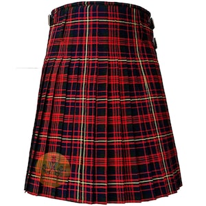 Cameron of Erracht Modern Tartan Kilt for Men 8 Yard Scottish Highlander Traditional Custom Size Acrylic Wool 16-oz Kilt For Sale