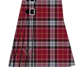 Heart of Midlothian FC Tartan Kilt: 8-yard Traditional Scottish