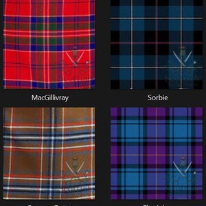 Scottish MacGillivray Tartan Great Kilt - Sorbie Tartan Great Kilt - Spencer Tartan Great Kilt - The Joker Tartan Great Kilt For Men
