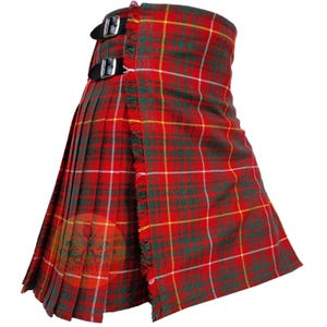 Bruce Modern Tartan Kilt for Men 8 Yard Scottish Highlander Traditional Kilt Custom Size Acrylic Wool 16-oz Kilt For Sale