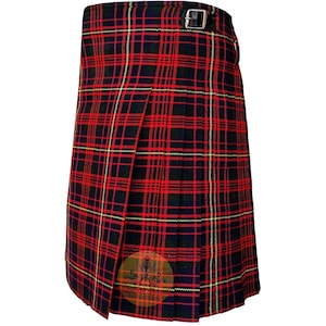 Cameron of Erracht Modern Tartan Kilt for Men 8 Yard Scottish Highlander Traditional Custom Size Acrylic Wool 16-oz Kilt For Sale