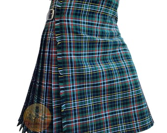 Clan Scott Green Modern Tartan Kilt: Skotsk höglandskläder i specialstorlek för män