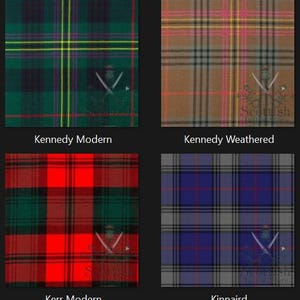Kennedy Modern Tartan Great Kilt - Kennedy Weathered Great Kilt - Kerr Modern Tartan Great Kilt - Kinnaird Tartan Great Kilt For Men