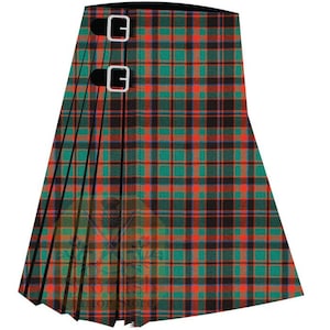 Clan Buchan Ancient Tartan Kilt: Traditional Scottish Highland 8-Yard Kilt