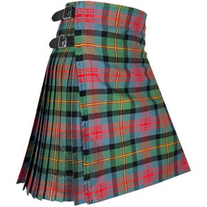 Clan Logan Ancient Tartan Kilt för män: 8 Yard Traditionella skotska höglands-kiltar