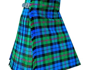 Clan Baird Tartan Kilt: Skotsk högländare akrylull, anpassad storlek