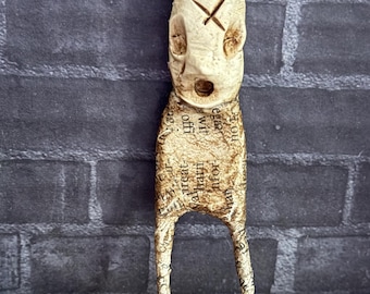 OOAK Creepy Cute Art Doll, Gothic Clay Sculpture, Tiny Creep, Curiosity Cabinet  Collectible, Miniature Creepy Doll House, Weird Stuff