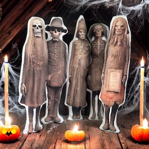 Seltsame gruselige Puppen Momento Mori Softie Seltsame Vintage Viktorianische Foto Puppe Gothic Wohndekor Witchy Stuff Creepy Weird Geschenk gefüllte Zombie