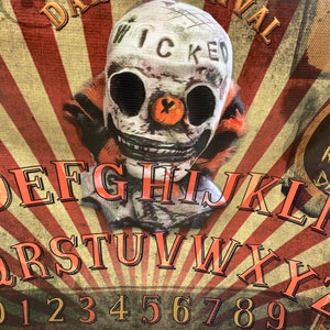 Creepy Clown Ouija Board Huge Poster Banner Halloween Prop Decor, Creepy Carnival Large Print Great Gift for Halloween, Clown lover Gift