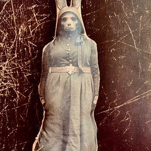 Creepy Rabbit Rag Doll Stuff Cult Rabbit Macabre Gift for Gothic Friend ...
