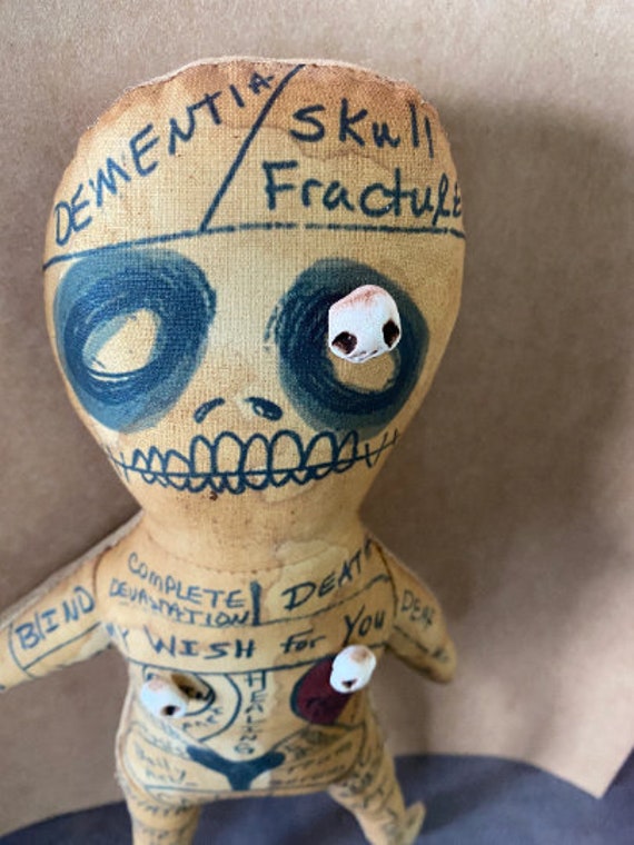 Voodoo Doll Sewing Pattern, DIY Digital Download, Printable