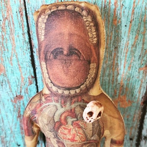 Creepy Doll, Wierd Stuff Figure Dental Assistant Gift, Voodoo Doll, Vintage Anatomy, Strange Doll, Witchy Stuff, Dentist Gift, Curiosity