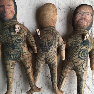 Personalized Voodoo Doll With Face, Gift for Him, Custom Poppet Doll, Witchy Stuff, BFF Gift  Revenge Doll, Divorce Gift, Gothic Gift Friend