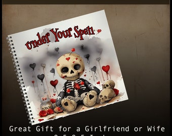 Cute Girlfriend Gift Journal Love Spell Voodoo Doll College Notebook Cute and Creepy Recipe Book Gift Wife Anniversary Fun Voodoo Doll Book