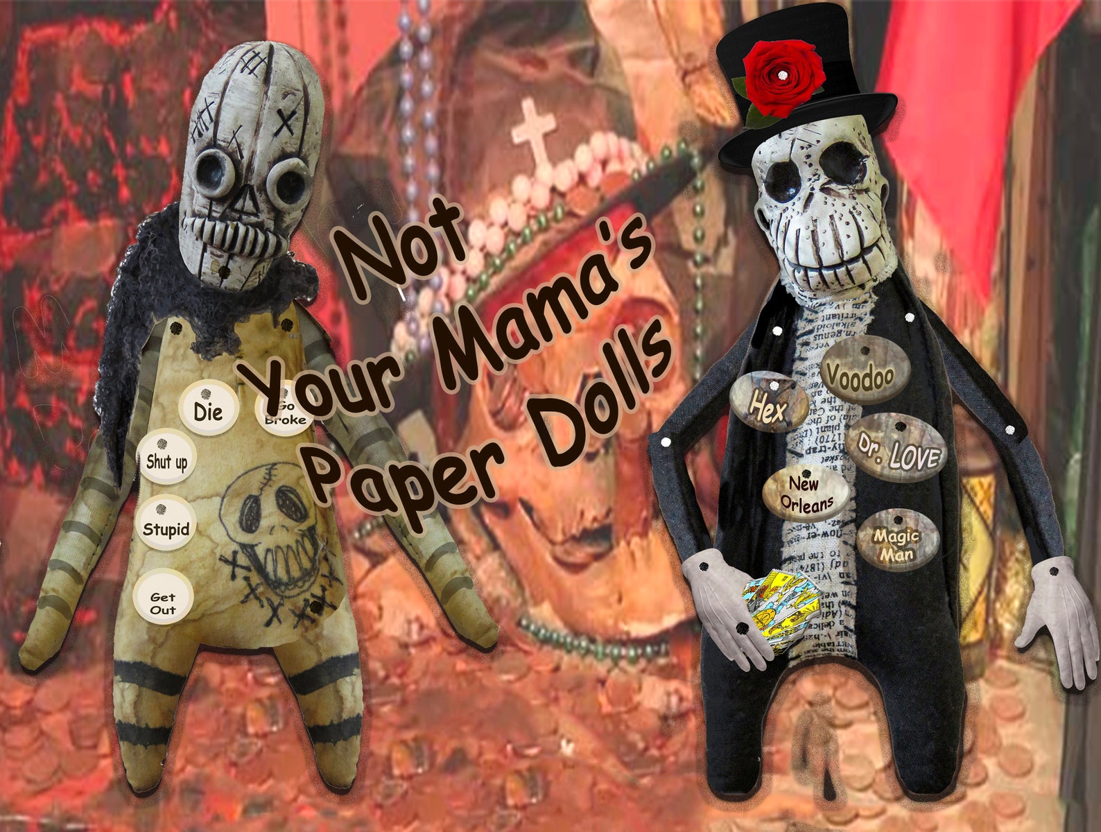 Digital DIY Printable Macabre Softie Paper Doll Voodoo Creepy Etsy