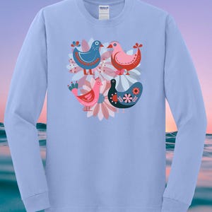 t-shirt thème oiseau cadeau d'anniversaire pour elle oiseau pour lui t-shirt graphique oiseau cartes à jouer t-shirt amusant d'été pour petite amie t-shirt observateur d'oiseaux
