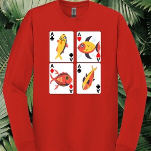 t-shirt vis verjaardagscadeau voor hem shirt zomer plezier voor haar tee kaart thema voor vriend kleurrijk t-shirt voor vader dag cadeau vriendin shirt