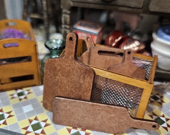 Cutting Boards (2 style sets) Miniature Dollhouse 1:12 scale